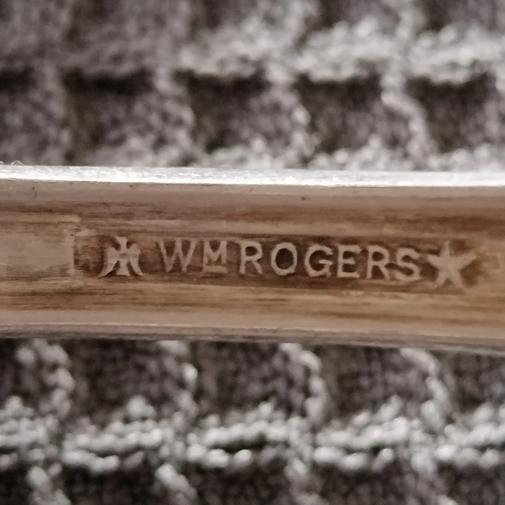 William Rogers Vintage Silverplated 1 Pie Server 2 Spoons Wild Rose Oneida